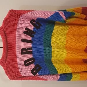 Lazy Oaf rainbow cardigan
